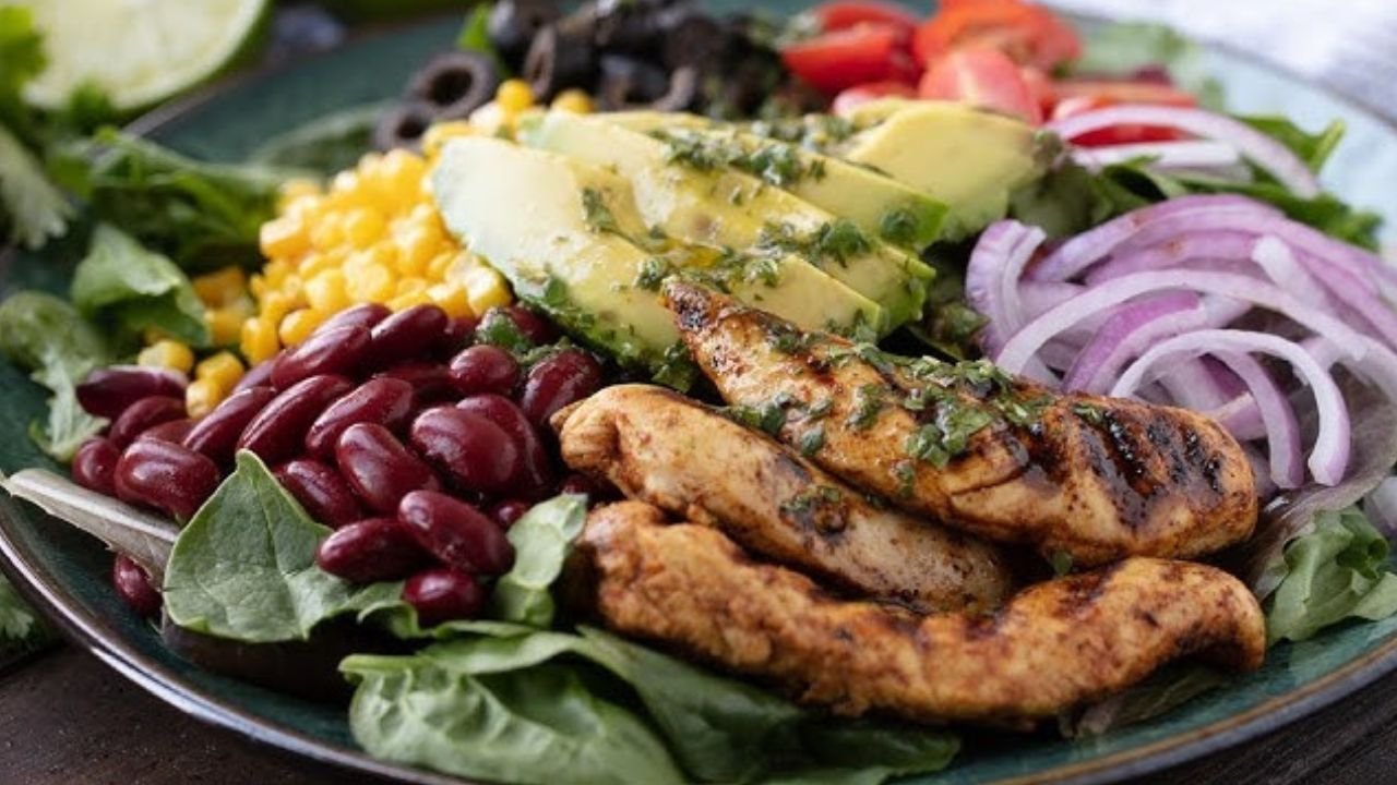 Chicken Taco Salad with Cilantro-Lime Vinaigrette