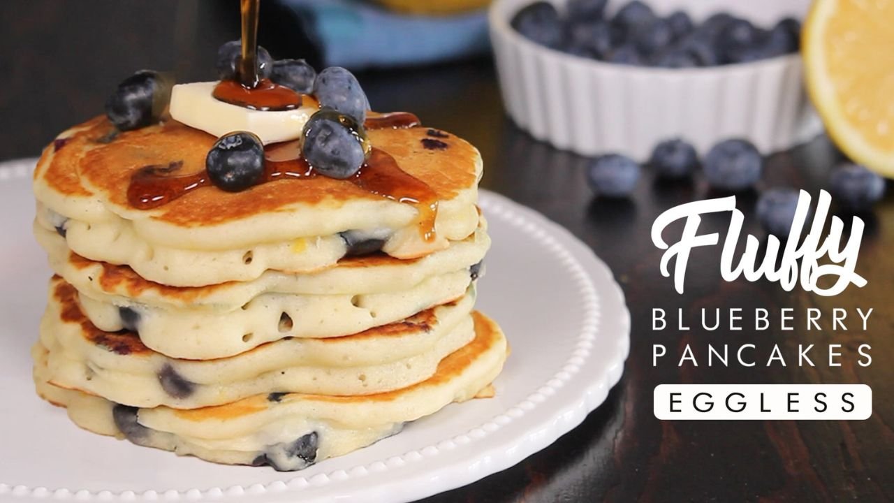 Fluffiest Blueberry Pancakes